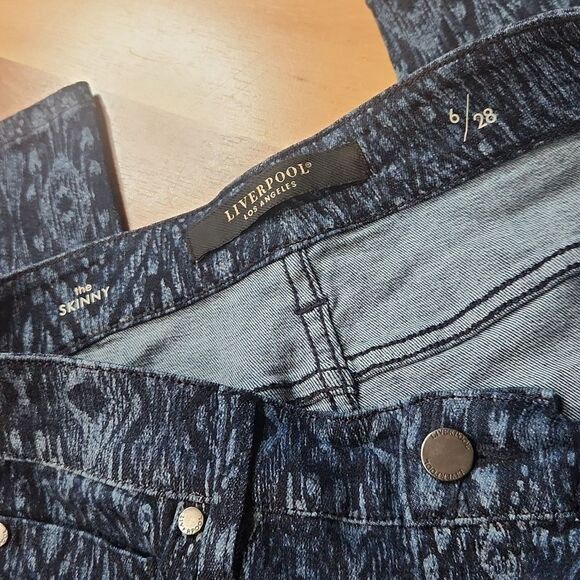 Liverpool Women's Patterned Skinny Jeans - SIZE 6 - Picture 5 of 11